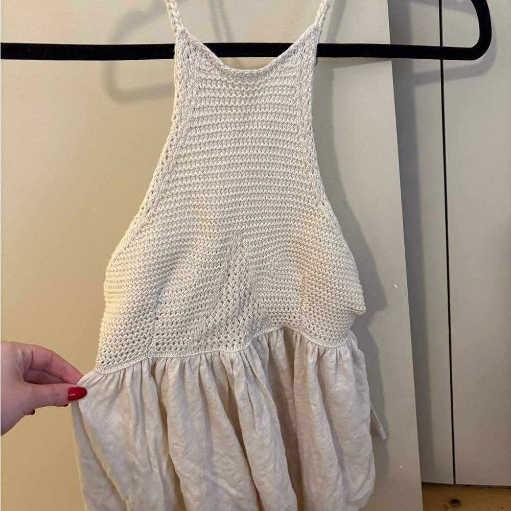 Free People Crochet Halter Top